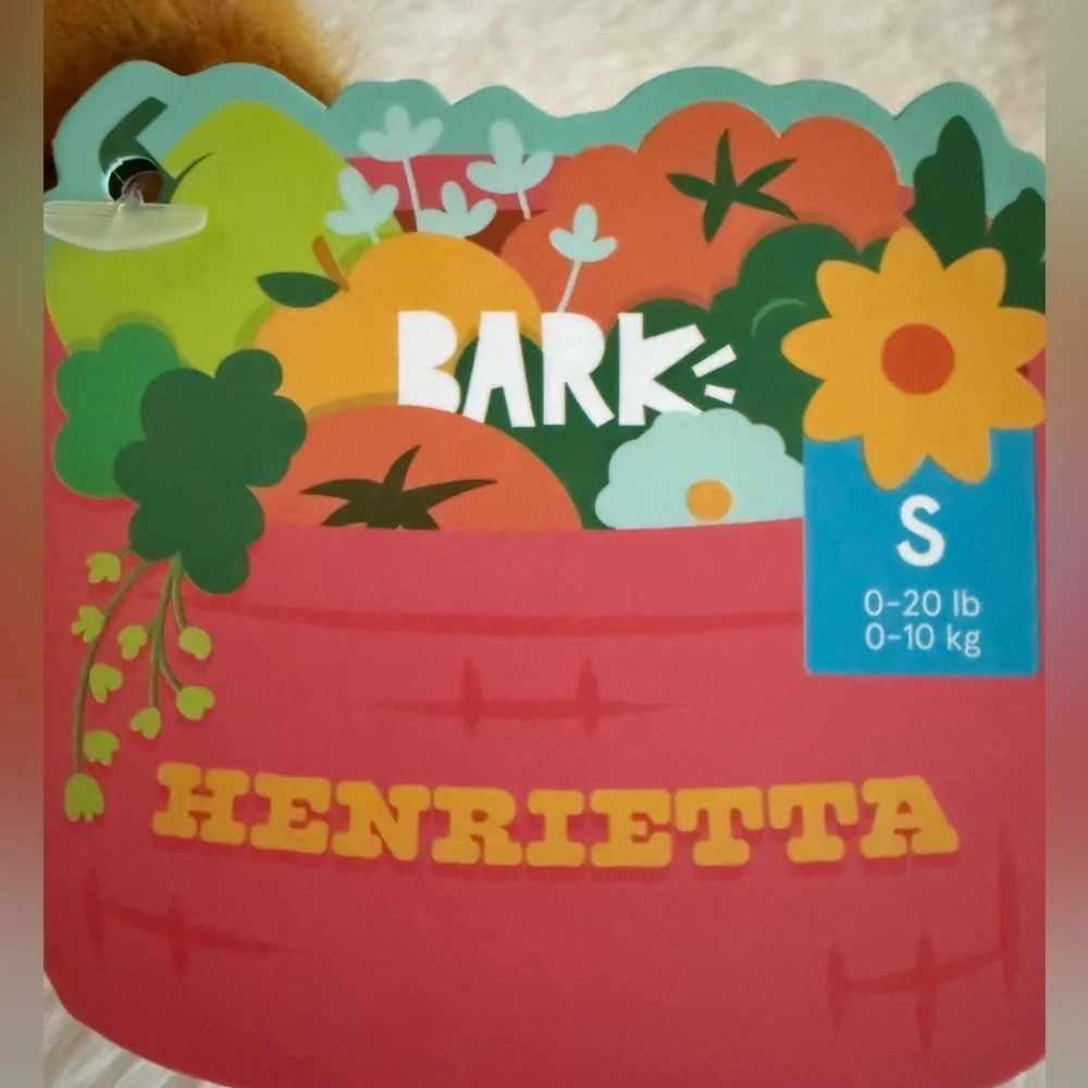 NWT BARK Henrietta Chick Plush Dog Toy - 2/$15 eligible